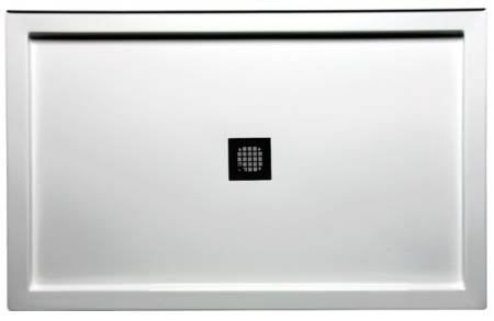 60 x 36 inch Triple Threshold Shower Base with Square Drain N9219