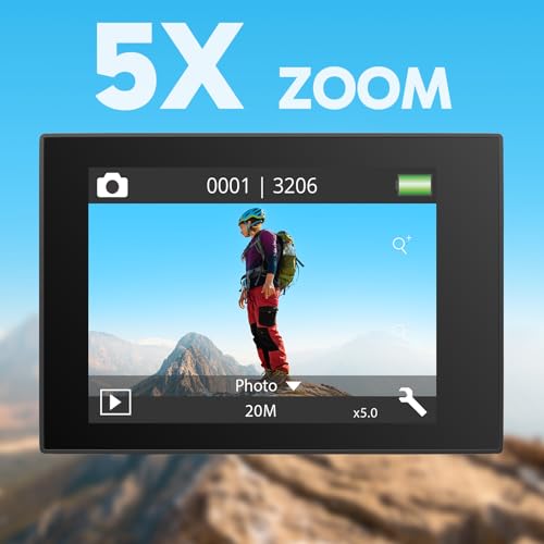 4K30fps Action Camera with Touch Screen Waterproof V350613