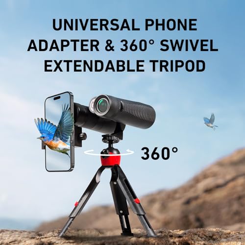 10x42 HD Binoculars with Phone Adapter and Tripod C5286