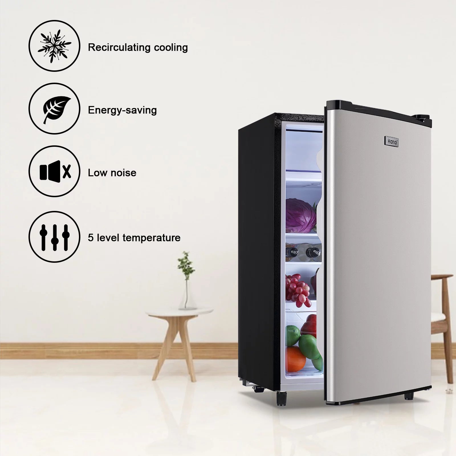Black 3.2 Cu.Ft Mini Refrigerator C660