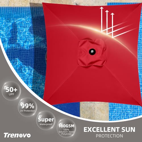 4.9 ft Patio Umbrella with 4 Reinforced Ribs Q7933