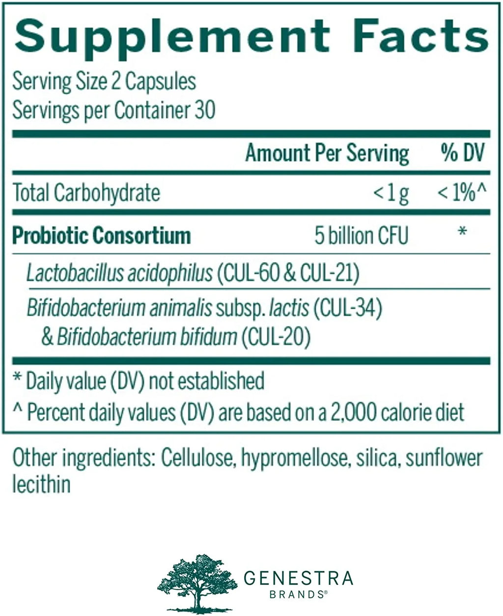 60 Capsules Probiotic Formula R5742
