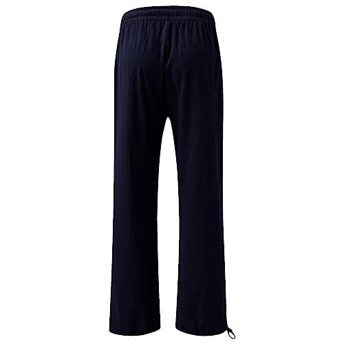 Loose Wide Leg Beach Pants with Elastic High Waist J73728