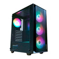 Black ATX Mid Tower Gaming Case with 4 Fans F135