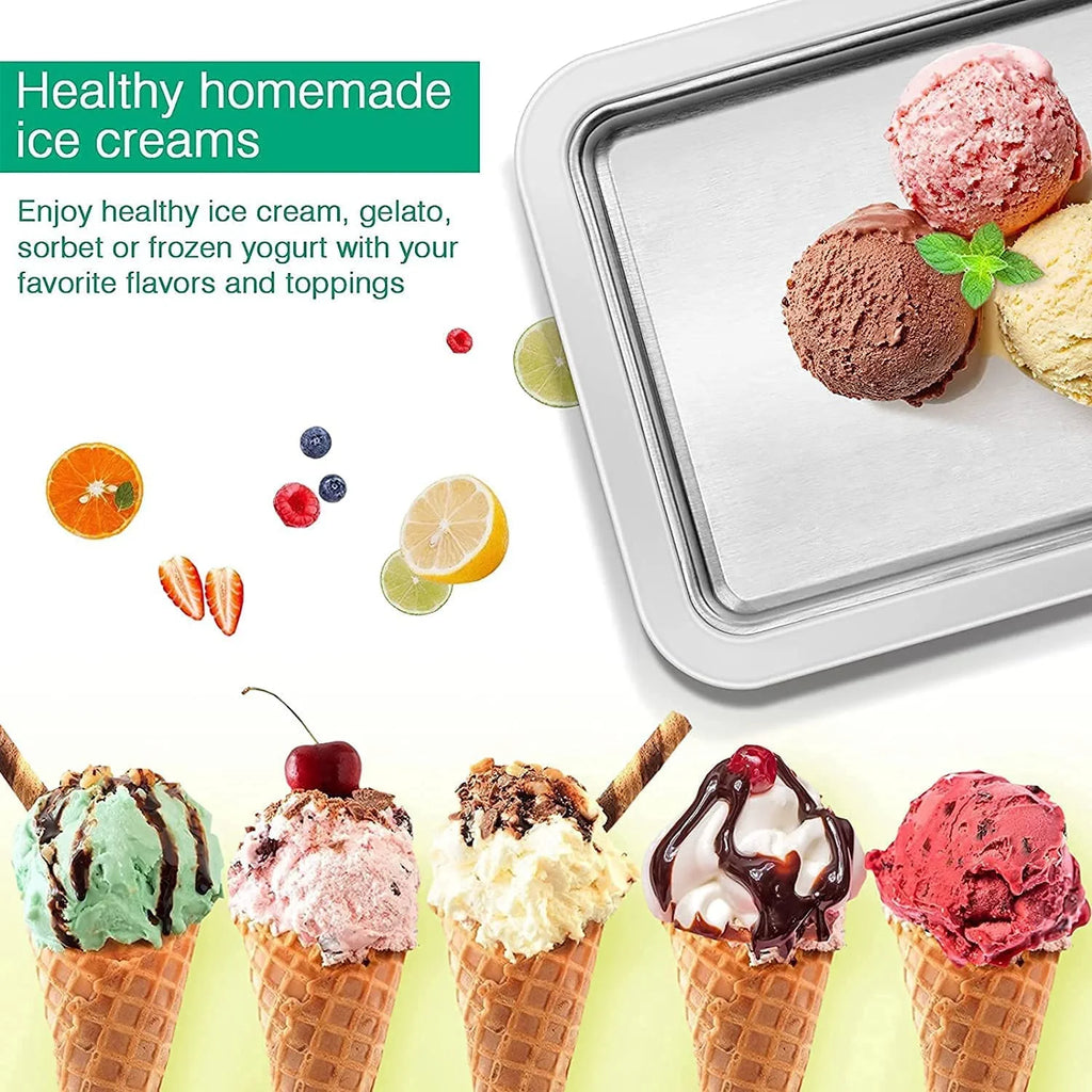 Ice Cream Roll Maker with 2 Spatulas Y6621