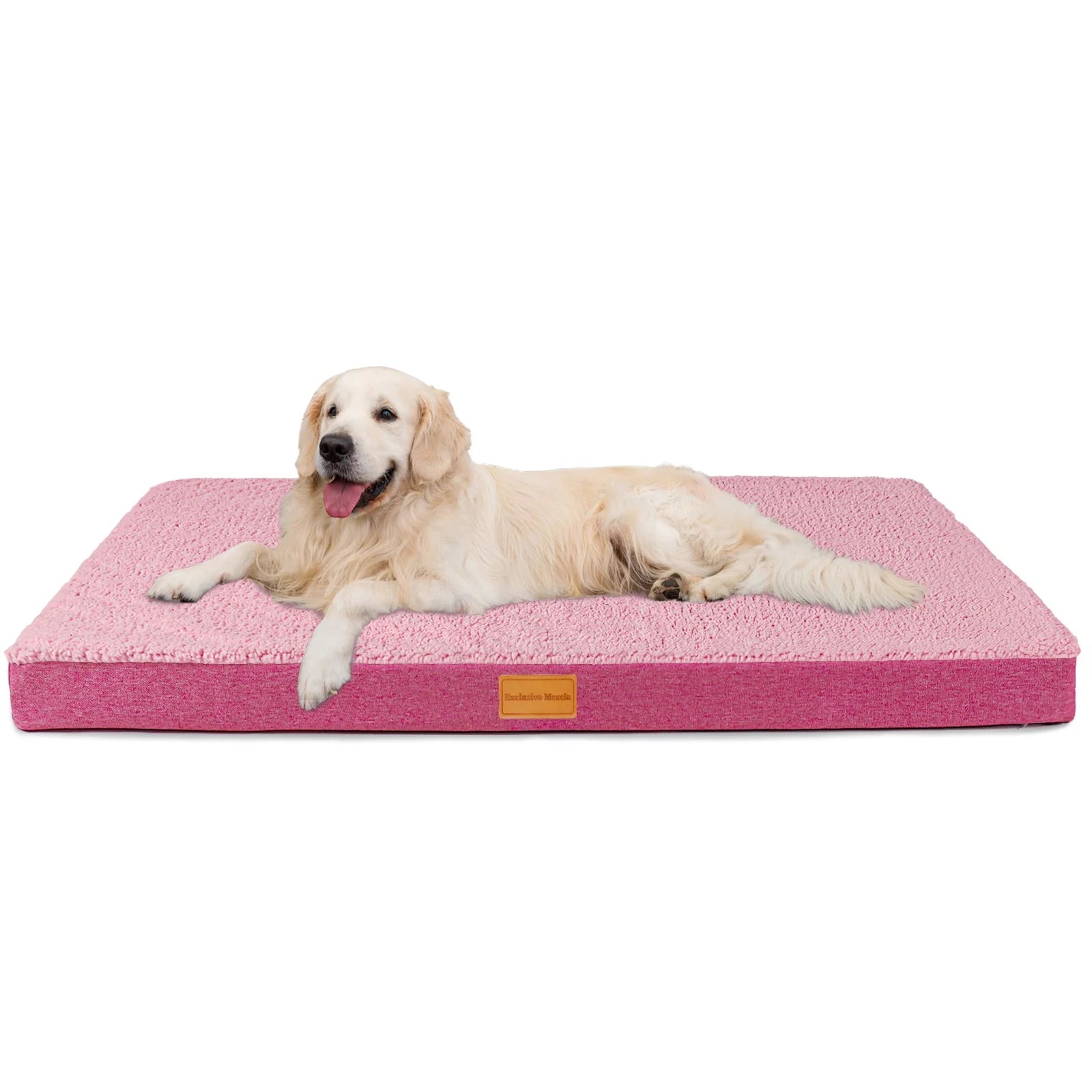 30"X20" Pink Orthopedic Pet Bed with Removable Washable Cover S2330