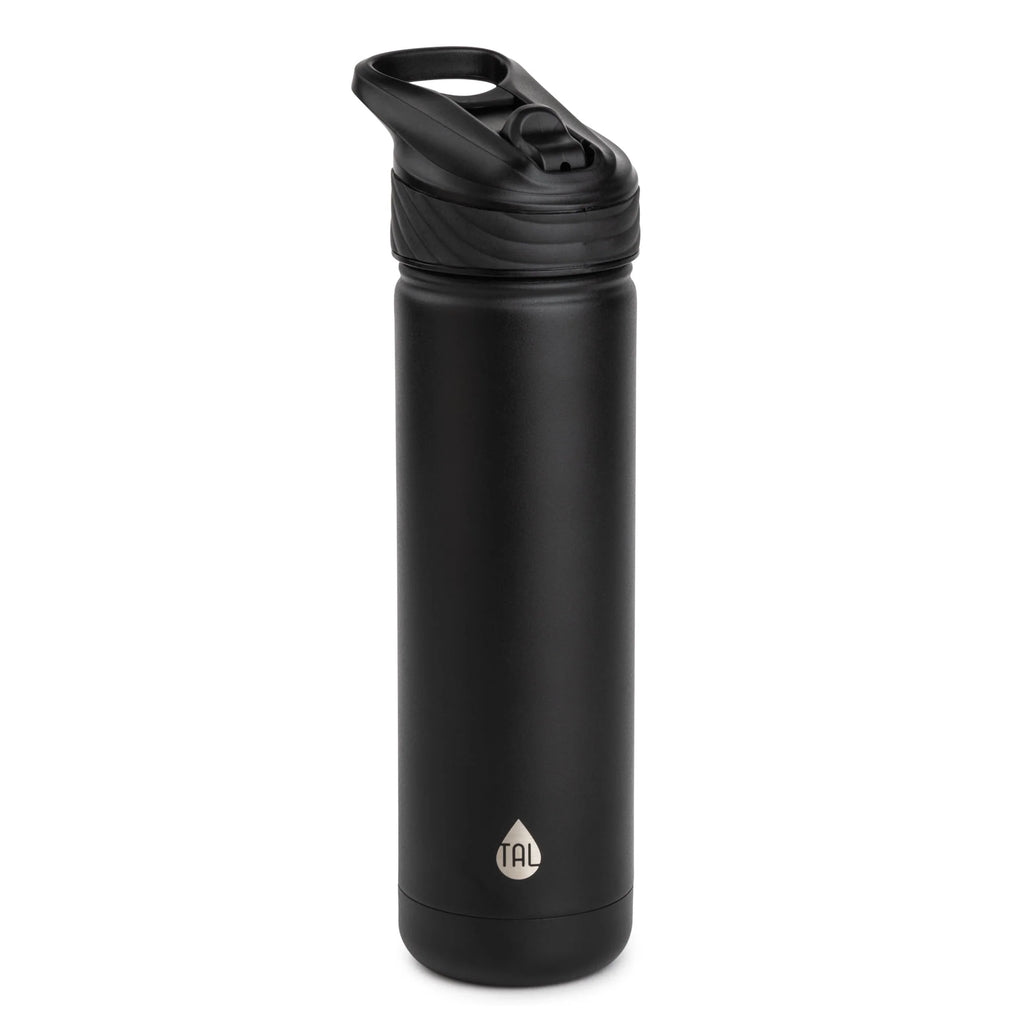Black 26 oz Stainless Steel Water Bottle K37768