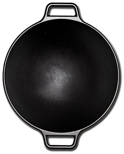 14 Inch Seasoned Cast Iron Wok V141955