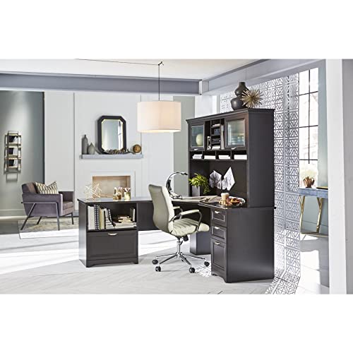Espresso L-Shaped Corner Desk N9069