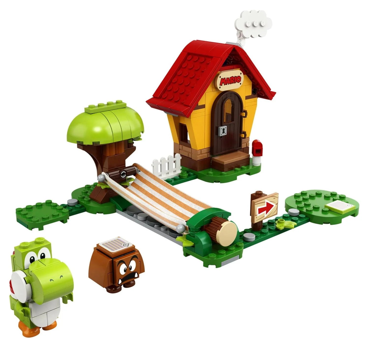 Mario's House & Yoshi Expansion Set Building Toy (205 Pieces) E869