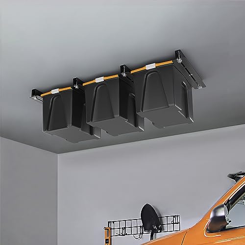 Overhead Garage Storage Rack (4 Pack, 3 Bins) H1819
