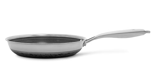 8" Frying Pan, Tri-Clad Stainless Steel and Nonstick Ceramic, Non Toxic Cookware W502566