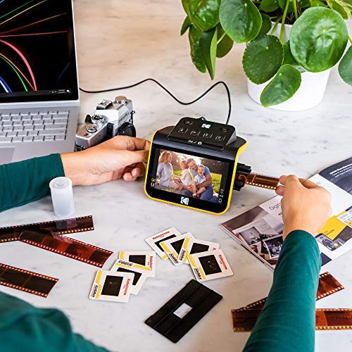 Film & Slide Scanner with 5" LCD Screen, 22MP JPEG Photos W244