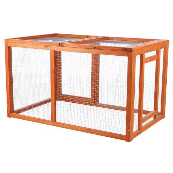 Large Metal Chicken Coop Walk-in Poultry Cage Chicken Run Pen Dog Kennel Duck House with Waterproof and Anti-Ultraviolet Cover W3675