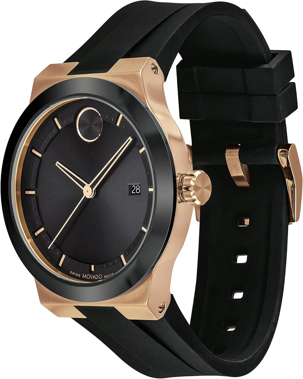 Swiss Quartz Silicone Strap Watch 42.30mm N380947