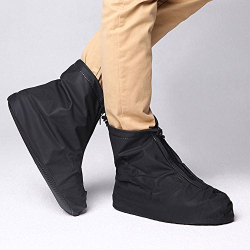 Waterproof Motorcycle Shoes Covers Reusable Anti-Slip Rain Snow Overshoes I289262