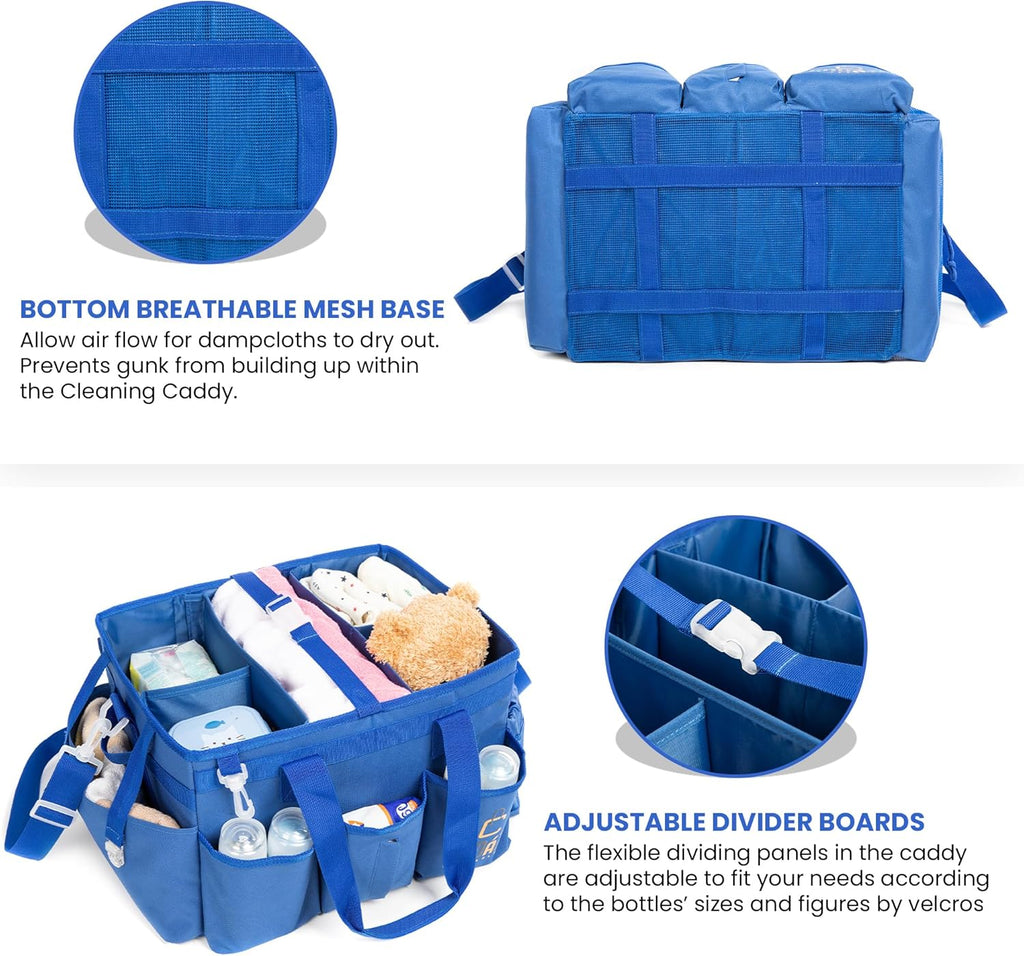 Large Cleaning Caddy Bag with 4 Adjustable Dividers R224181