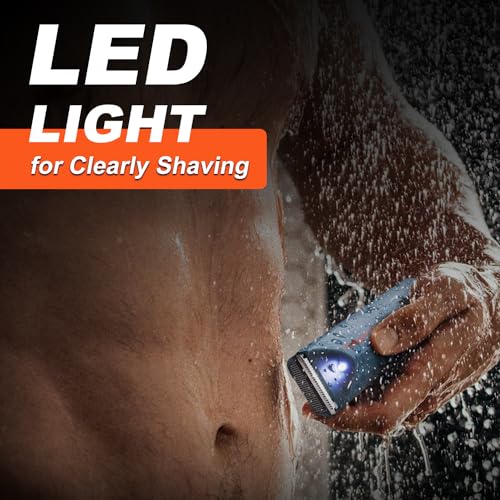 2-in-1 Electric Body Hair Trimmer with 2 Replaceable Ceramic Blades I4723