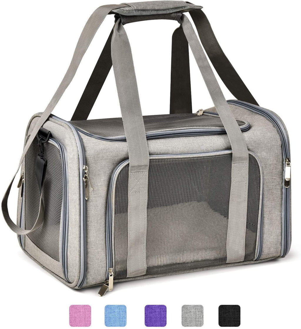 Grey Soft Sided Pet Carrier S7732