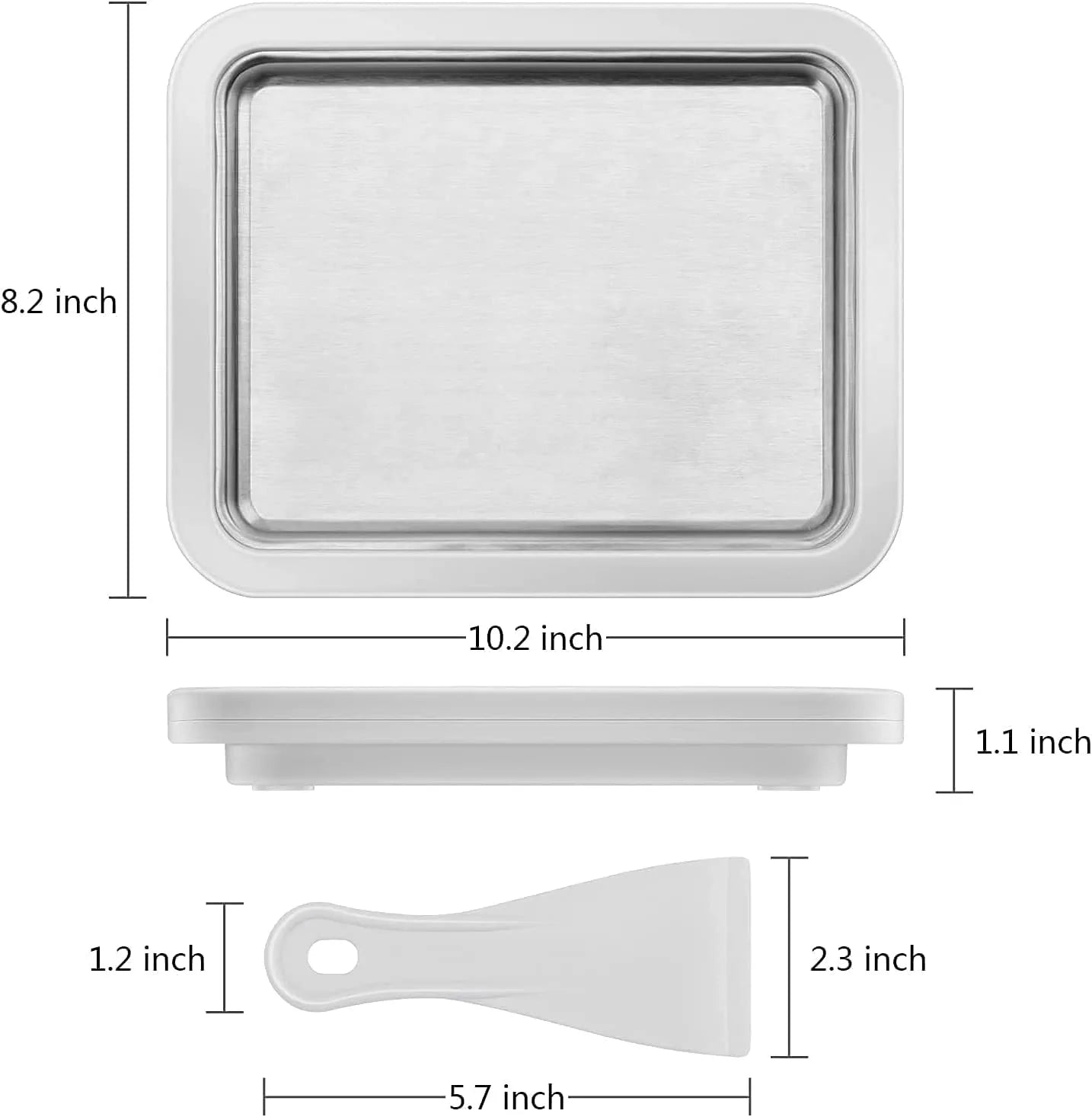 Ice Cream Roll Maker with 2 Spatulas Y6621