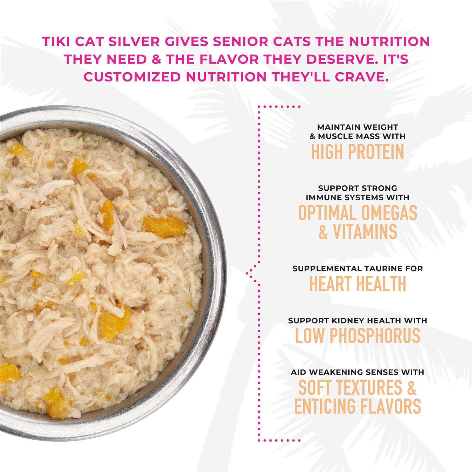 Tiki Cat Silver Chicken Seniors Wet Cat Food M299500