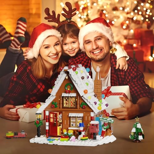 Christmas Gingerbread House Building Kit with LED Lights Q3863
