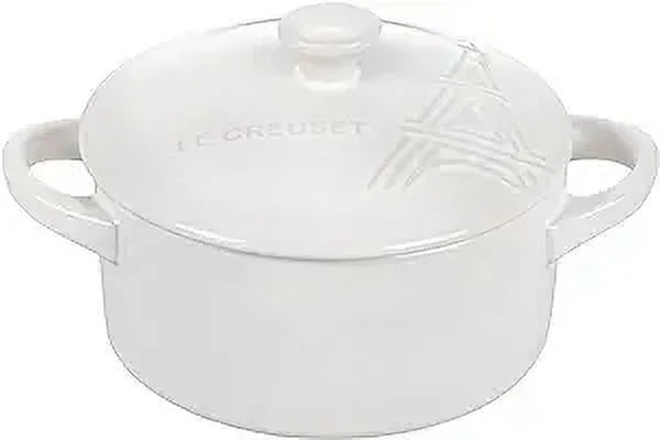 White 8 Ounce Stoneware Mini Round Cocotte B160609