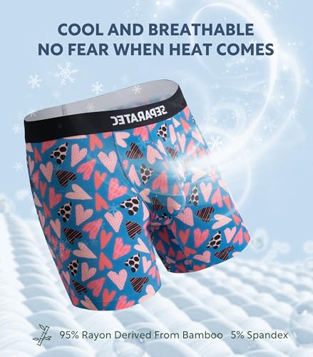 Men’s Boxer Briefs with Dual Pouch Bamboo Rayon 3 Pack J226500