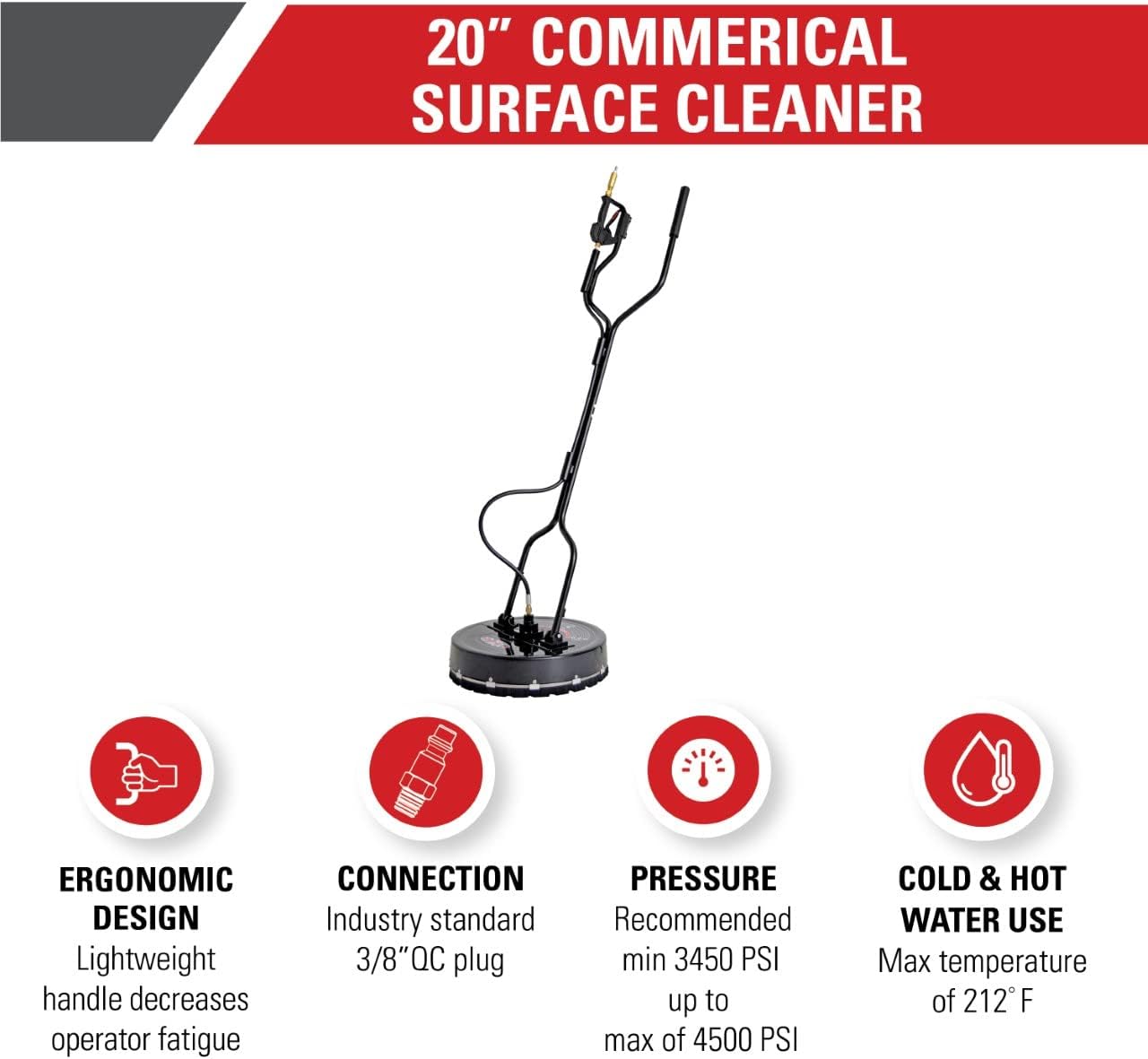 20" Industrial Pressure Washer Surface Cleaner S760