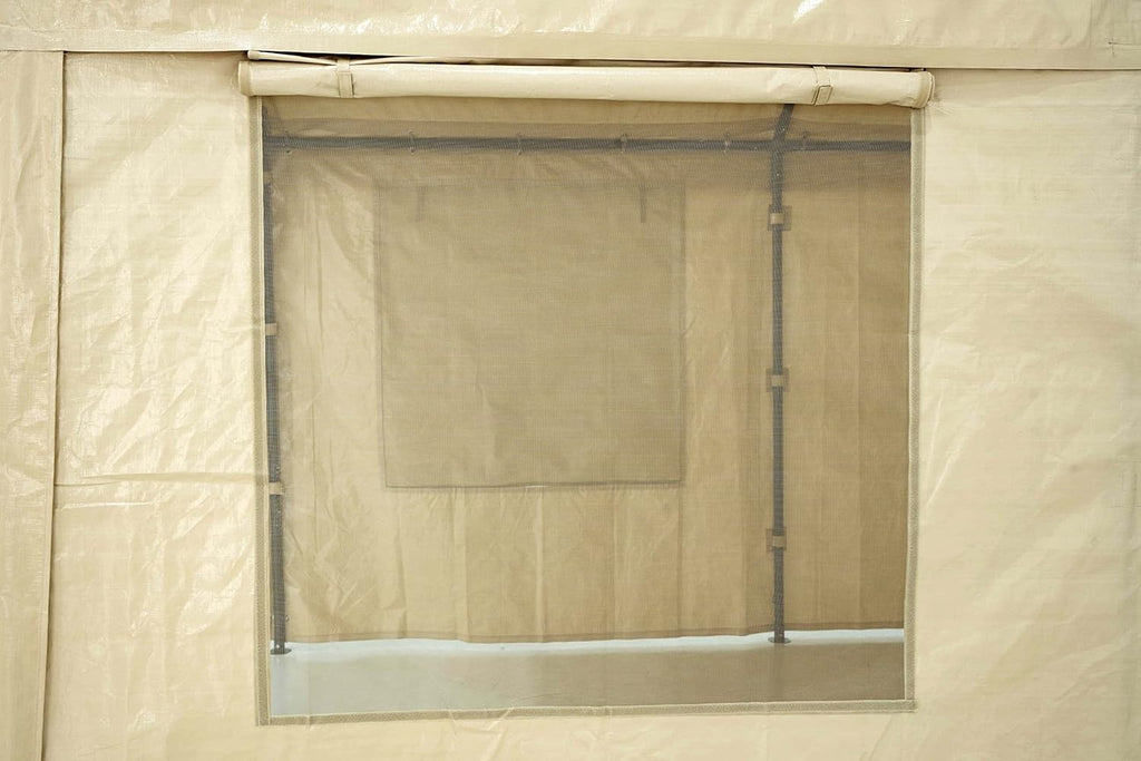 10 x 20 ft Heavy Duty Carport with Ventilated Windows H44246