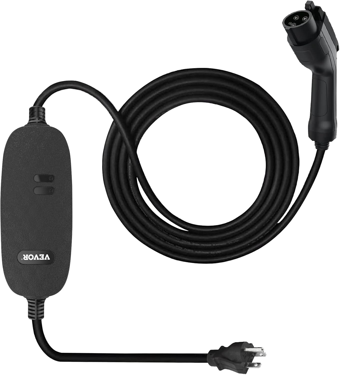 15 Amp 110-240V Portable Electric Vehicle Charger with 25 ft Charging Cable T8293