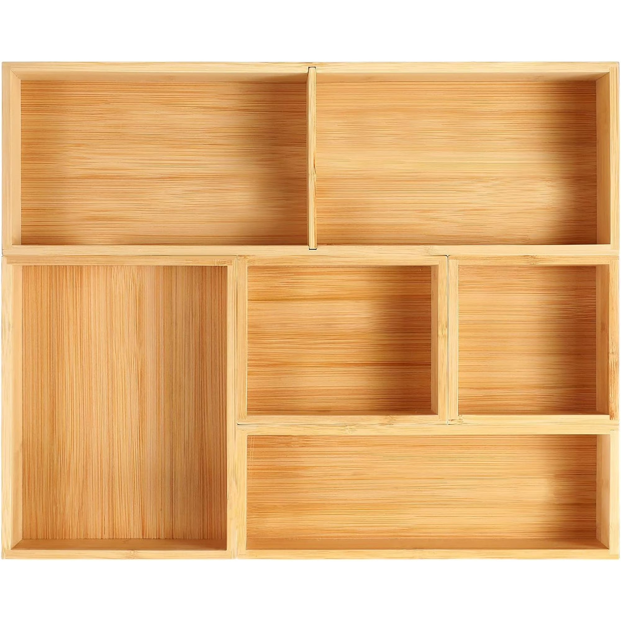 Set of 9 Bamboo Wood Drawer Organizer B1884