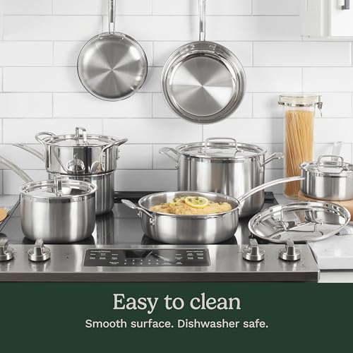 12 Piece Triple Ply Silver Cookware Set S849414