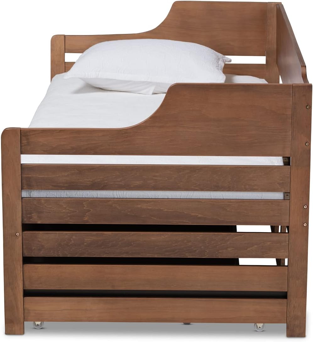Walnut Expandable Twin Size to King Size Daybed O76444