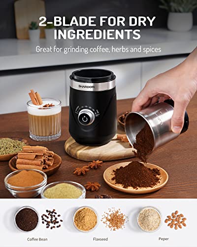 Adjustable Electric Coffee Grinder with 1 Removable Stainless Steel Bowl, Silver E7855