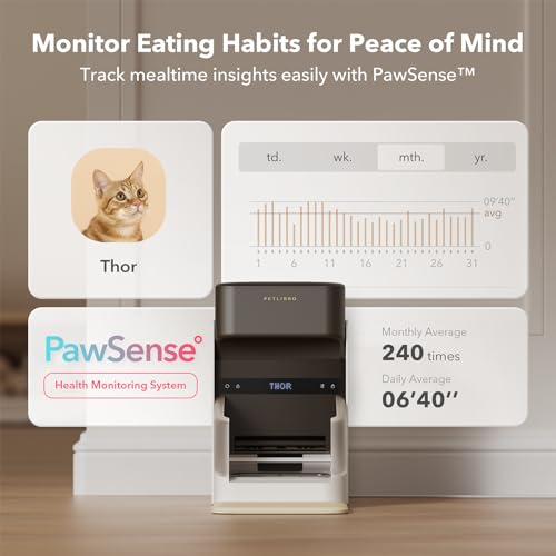 Automatic Cat Feeder, 3L, App Control with Light Collar Tag M1201