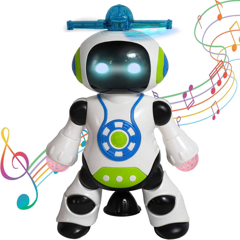 Dancing Robot Toy with LED Lighting and Music A79606