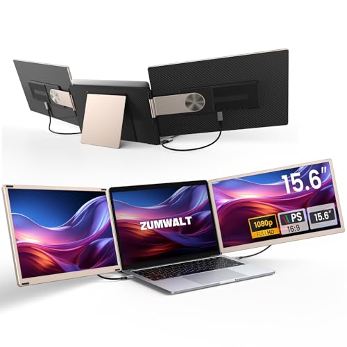15.6" 1080P FHD Portable Monitor with Dual Speakers & Adjustable Stand L760067
