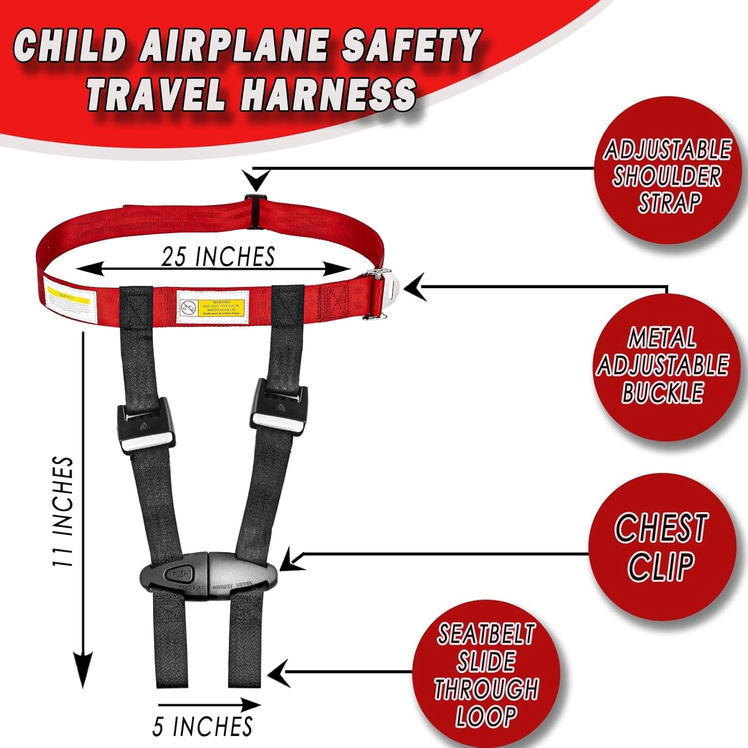 Airplane Safety Harness for Kids V2542