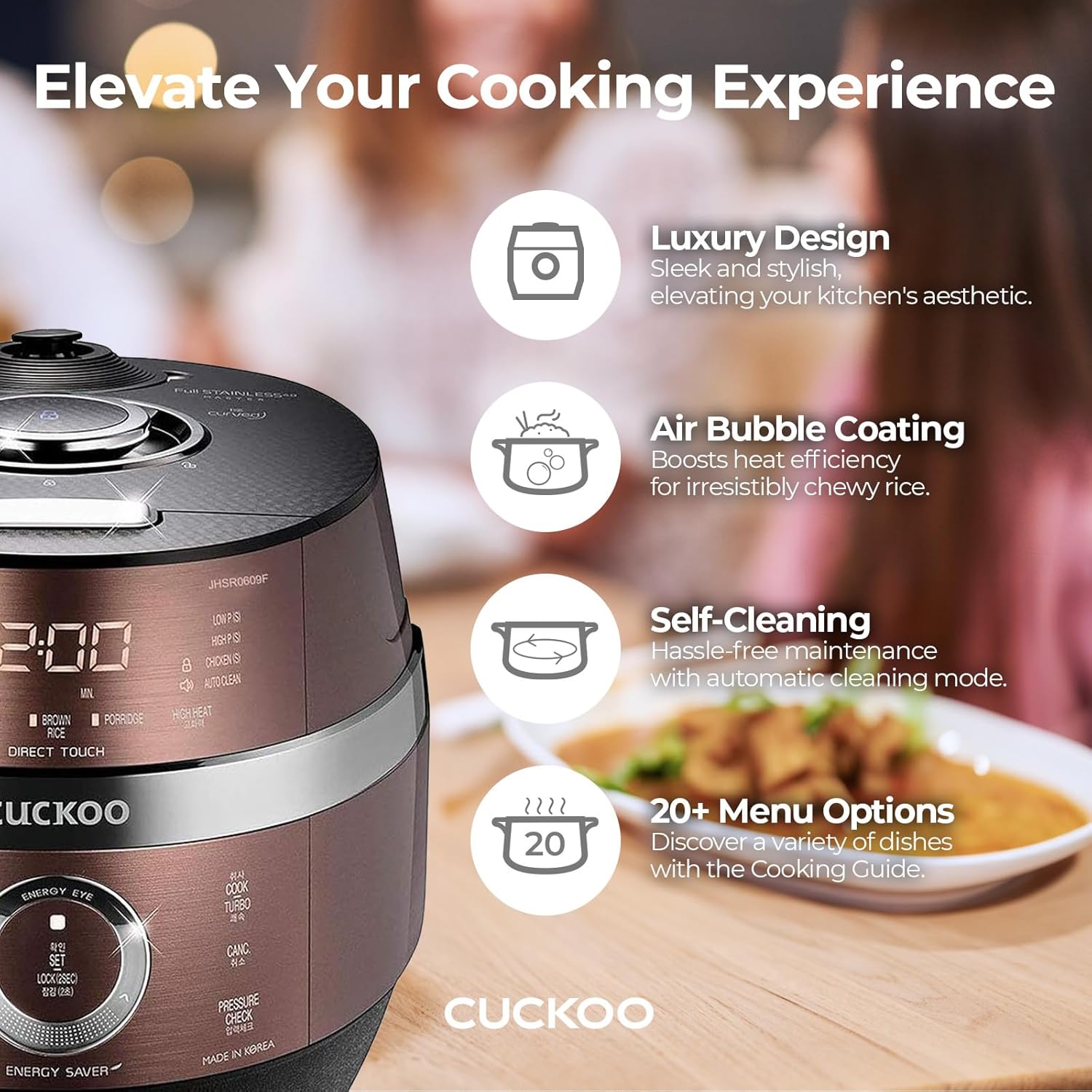 6-Cup Induction Heating Pressure Rice Cooker U57042