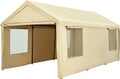 10 x 20 ft Heavy Duty Carport with Ventilated Windows H44246