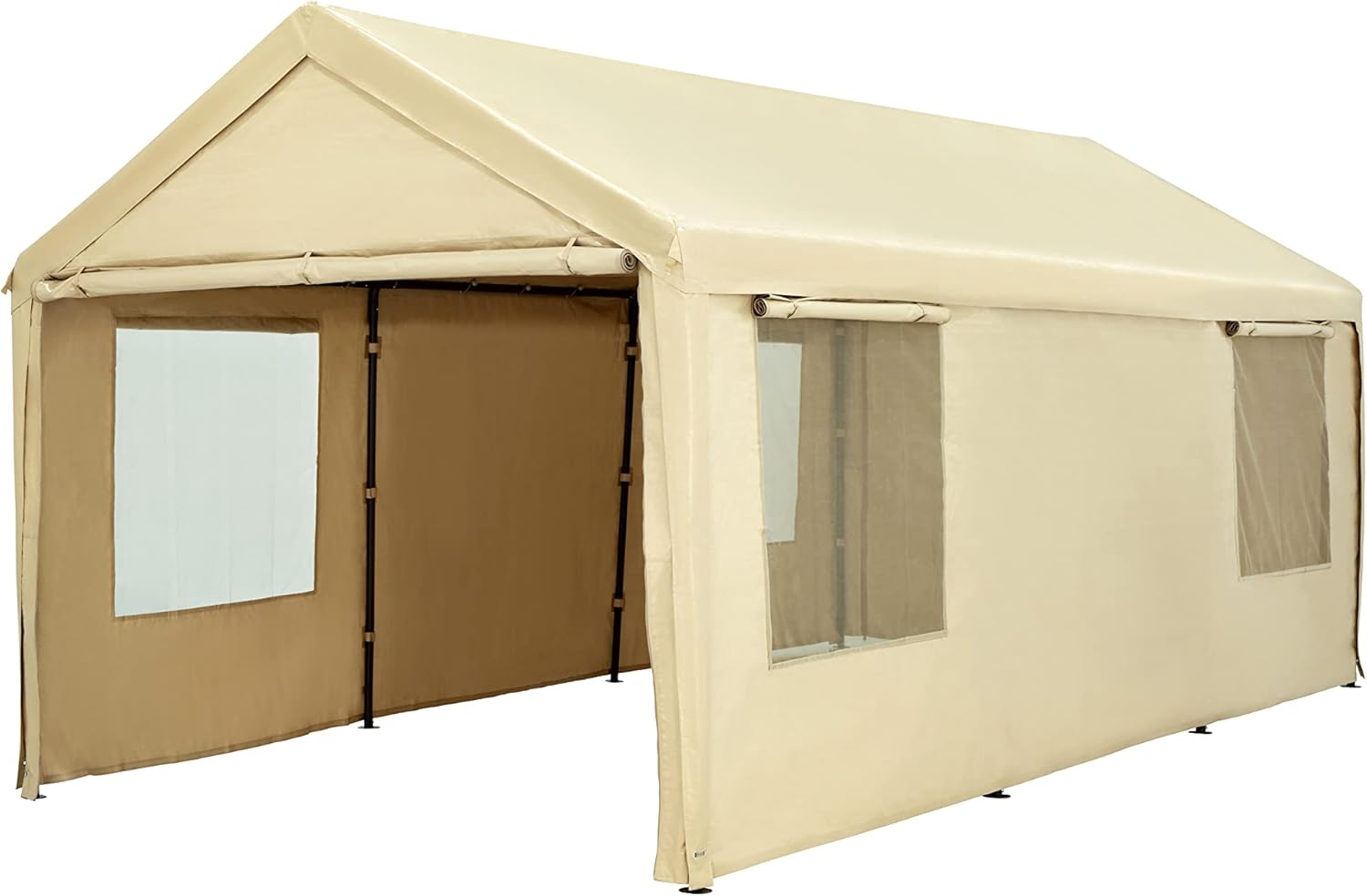 10 x 20 ft Heavy Duty Carport with Ventilated Windows H44246