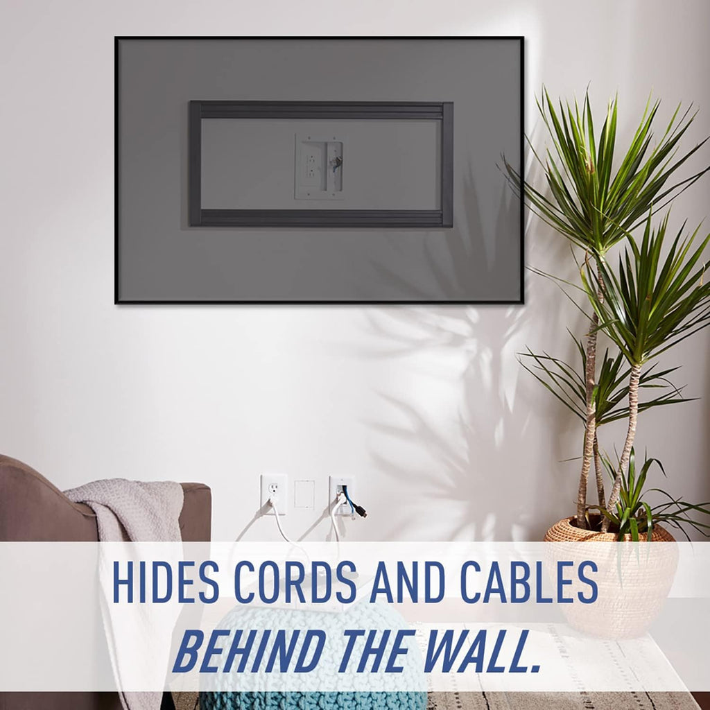 White TV Outlet Wall Kit K4909