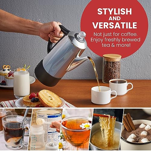 12-Cup Stainless Steel Electric Coffee Percolator A994