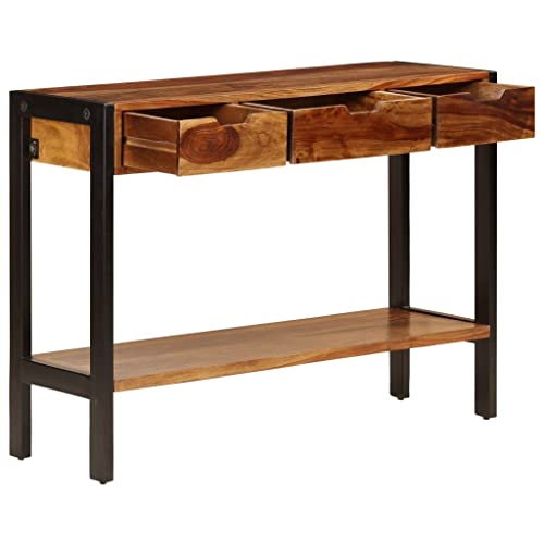 Solid Sheesham Wood Sideboard with 3 Drawers J2573