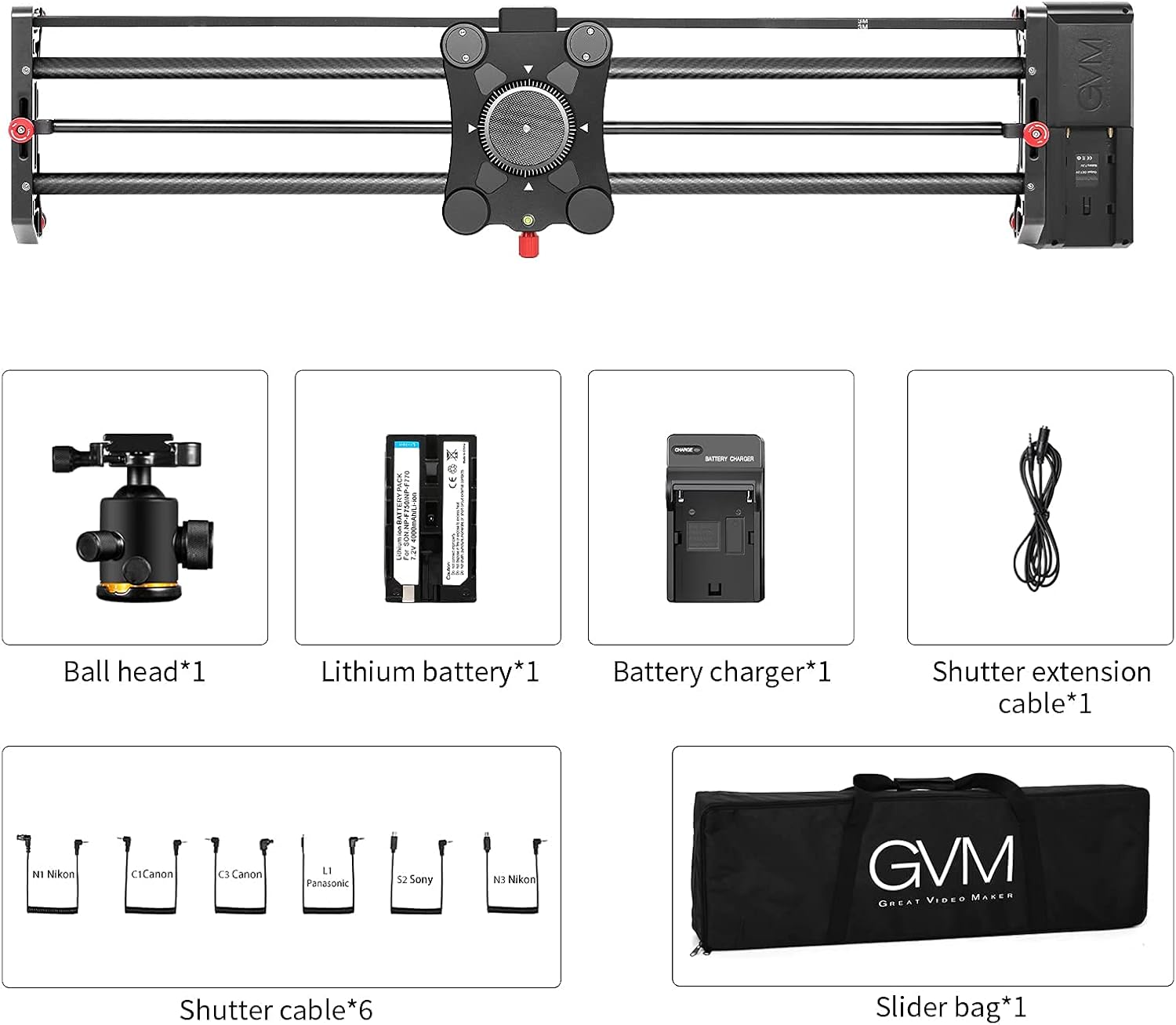 31 APP Control Carbon Fiber Camera Slider S972823