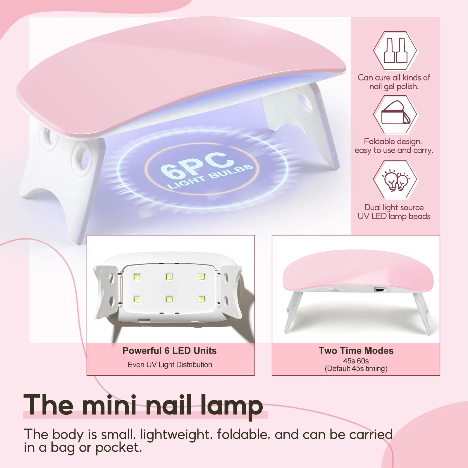 Acrylic Nail Kit with UV Light Nail Drill 3 Basic Color MMA Liquid Set D621900