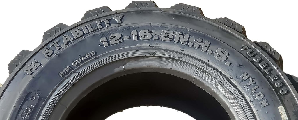 12-16.5 12 Ply Skid Steer Tire with Rim Guard Z594