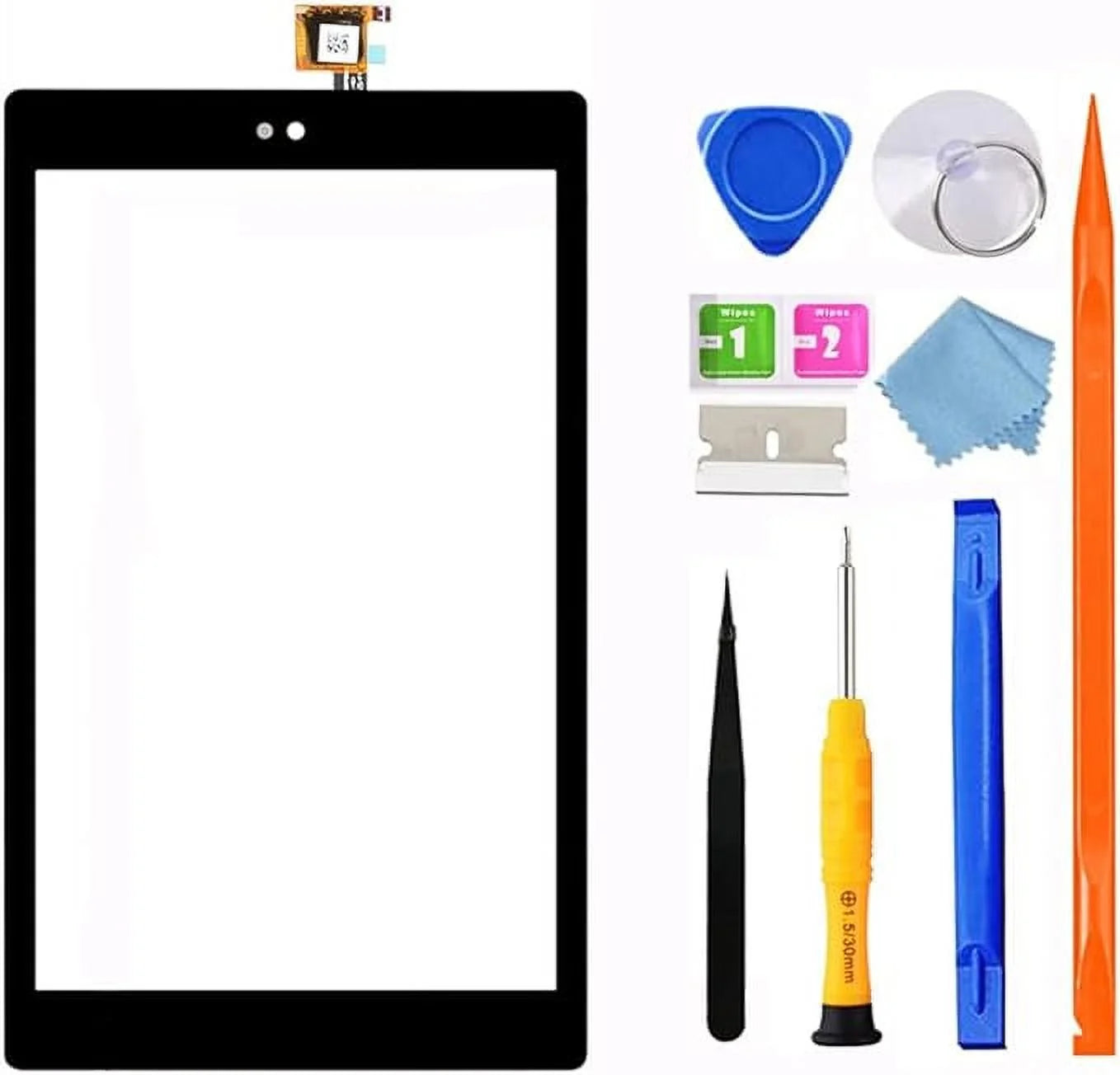 Screen Replacement Digitizer for Kindle Fire HD 8 8th Gen Touch Screen Glass + Full Repair Kit D705