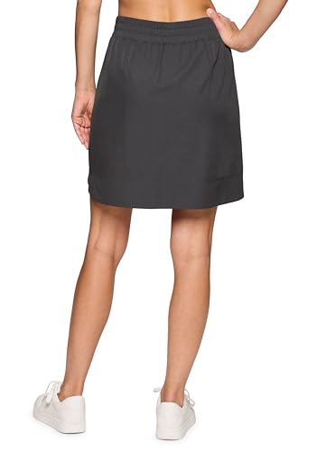 Longer Length Quick Drying Woven Skort with Pockets E186073